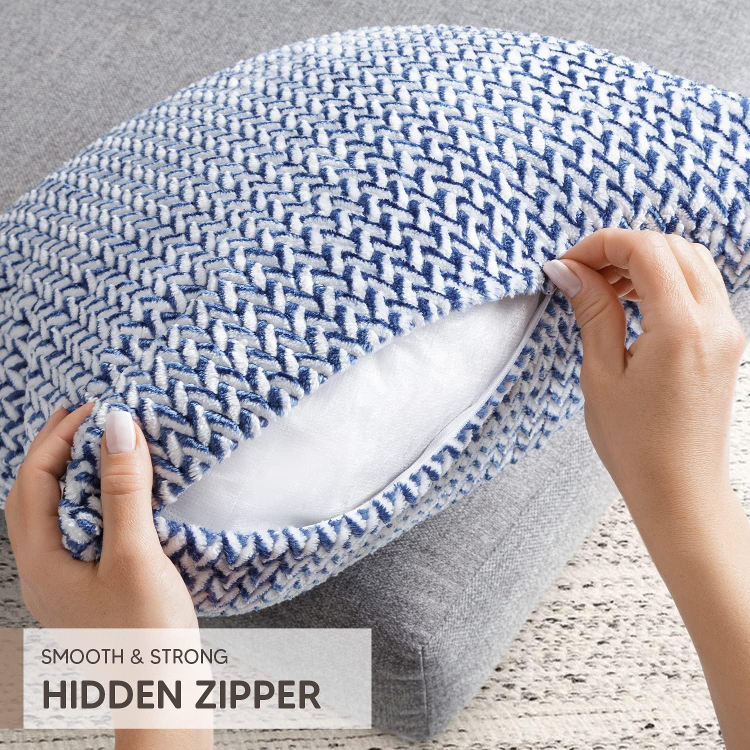 PAULEON Jacquard Cushion Covers 2 Pack - Various Colours - Image 15