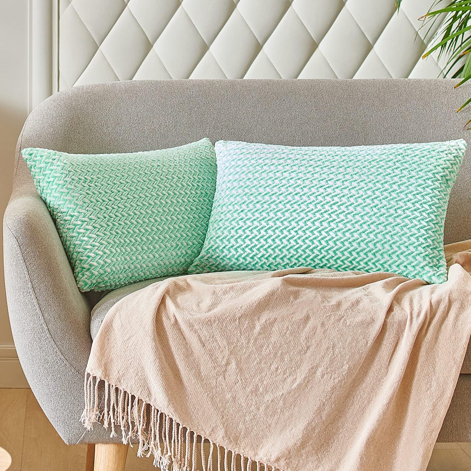 PAULEON Jacquard Cushion Covers 2 Pack - Various Colours - Image 19