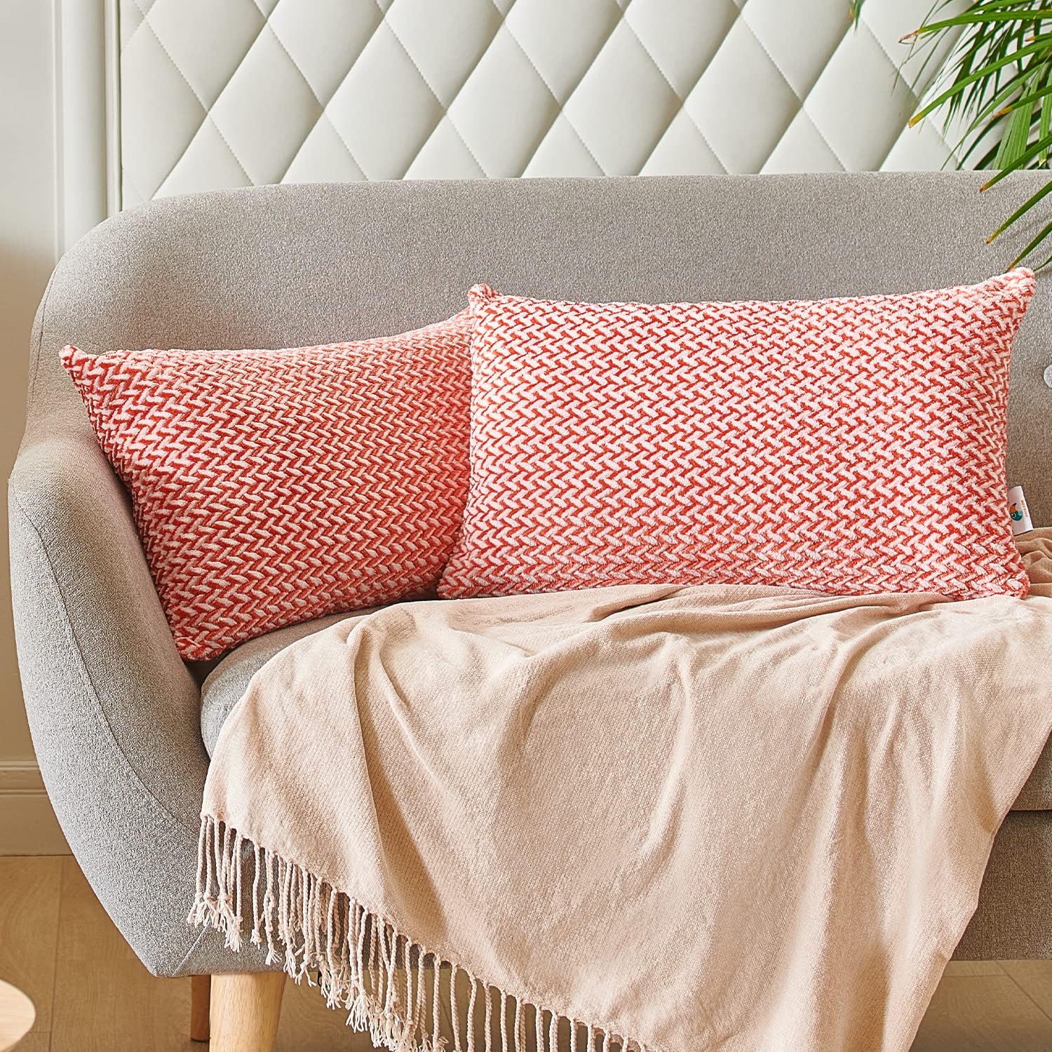 PAULEON Jacquard Cushion Covers 2 Pack - Various Colours - Image 28