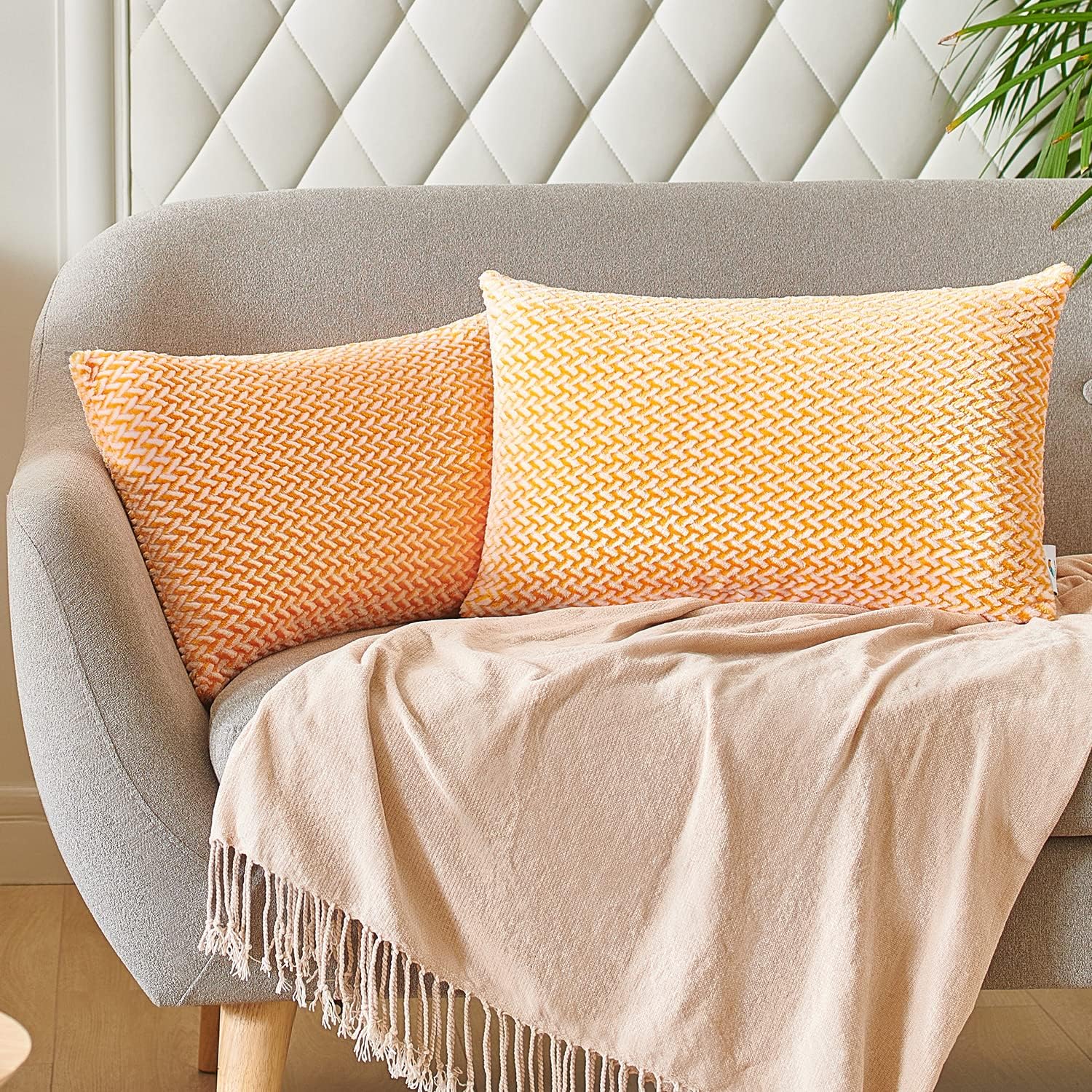 PAULEON Jacquard Cushion Covers 2 Pack - Various Colours - Image 6
