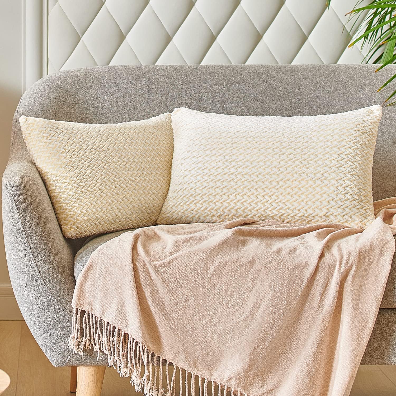 PAULEON Jacquard Cushion Covers 2 Pack - Various Colours - Image 9