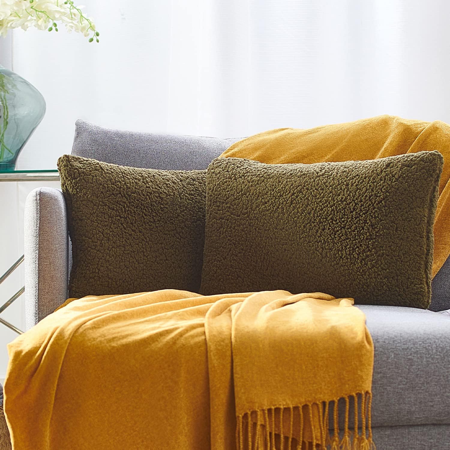 PAULEON Sherpa Cushion Covers 2 Pack - Various Colours - Image 10