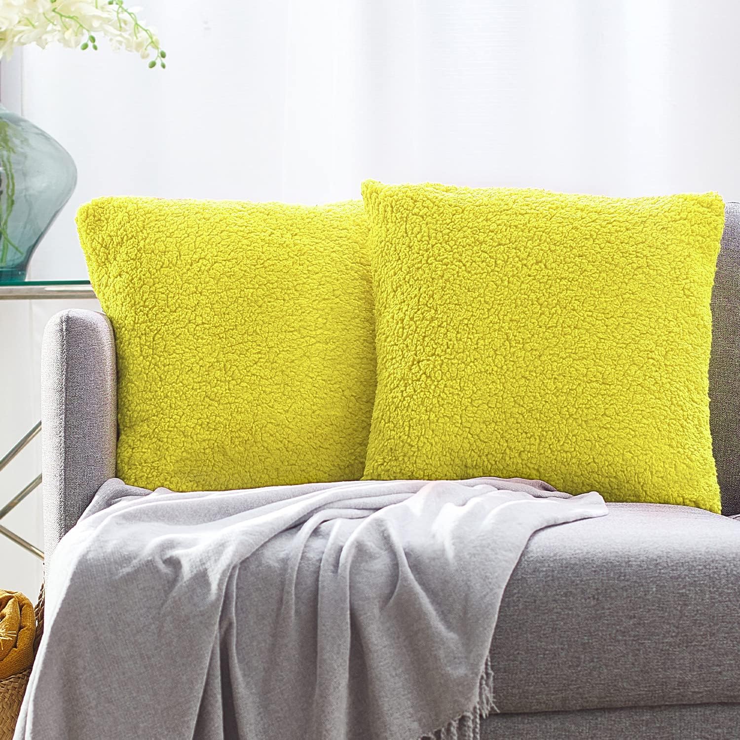 PAULEON Sherpa Cushion Covers 2 Pack - Various Colours - Image 2
