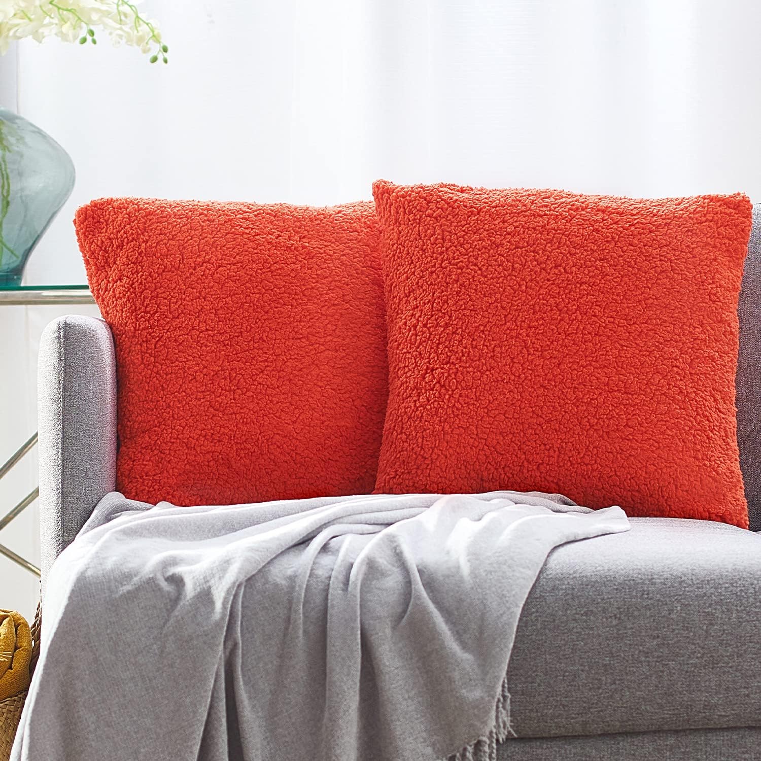 PAULEON Sherpa Cushion Covers 2 Pack - Various Colours - Image 6
