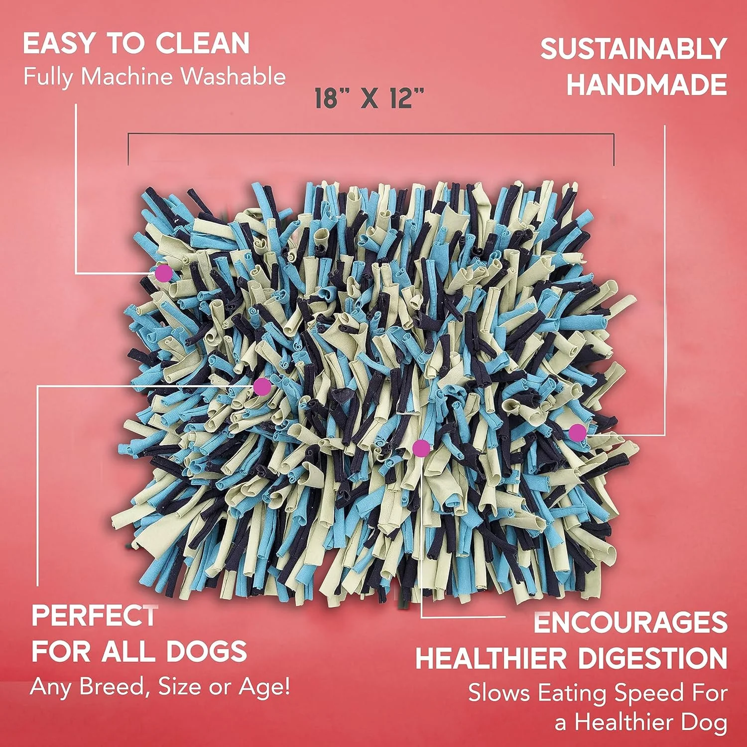 Paw 5 Snuffle Mat for Dogs (30 x 45cm) Toy for Smell Training & Slow Eating - Image 4