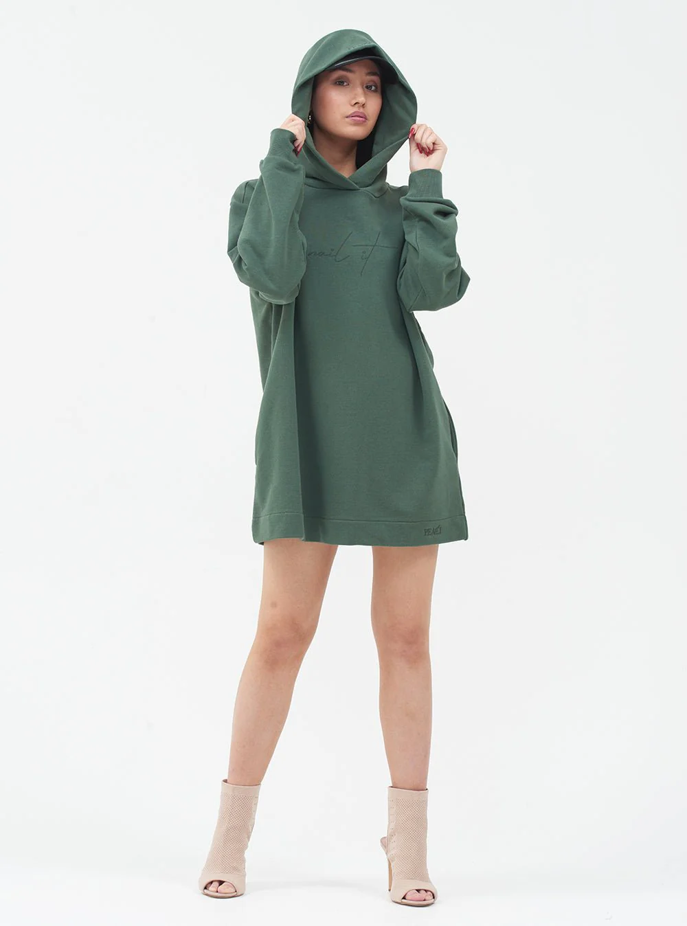 Peacci Apparel Nail It Hoodie - Thyme (Various Sizes) - Image 4