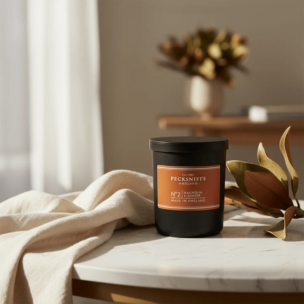 Pecksniff's Mandle Magnolia & Ginger Candle 1w 100g - Image 2