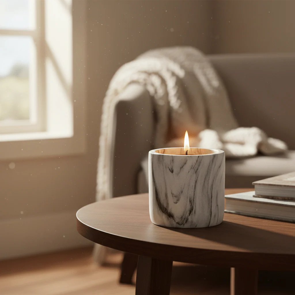 Pecksniff’s General Store Marble Sea Spice Candle - 150g - Image 2