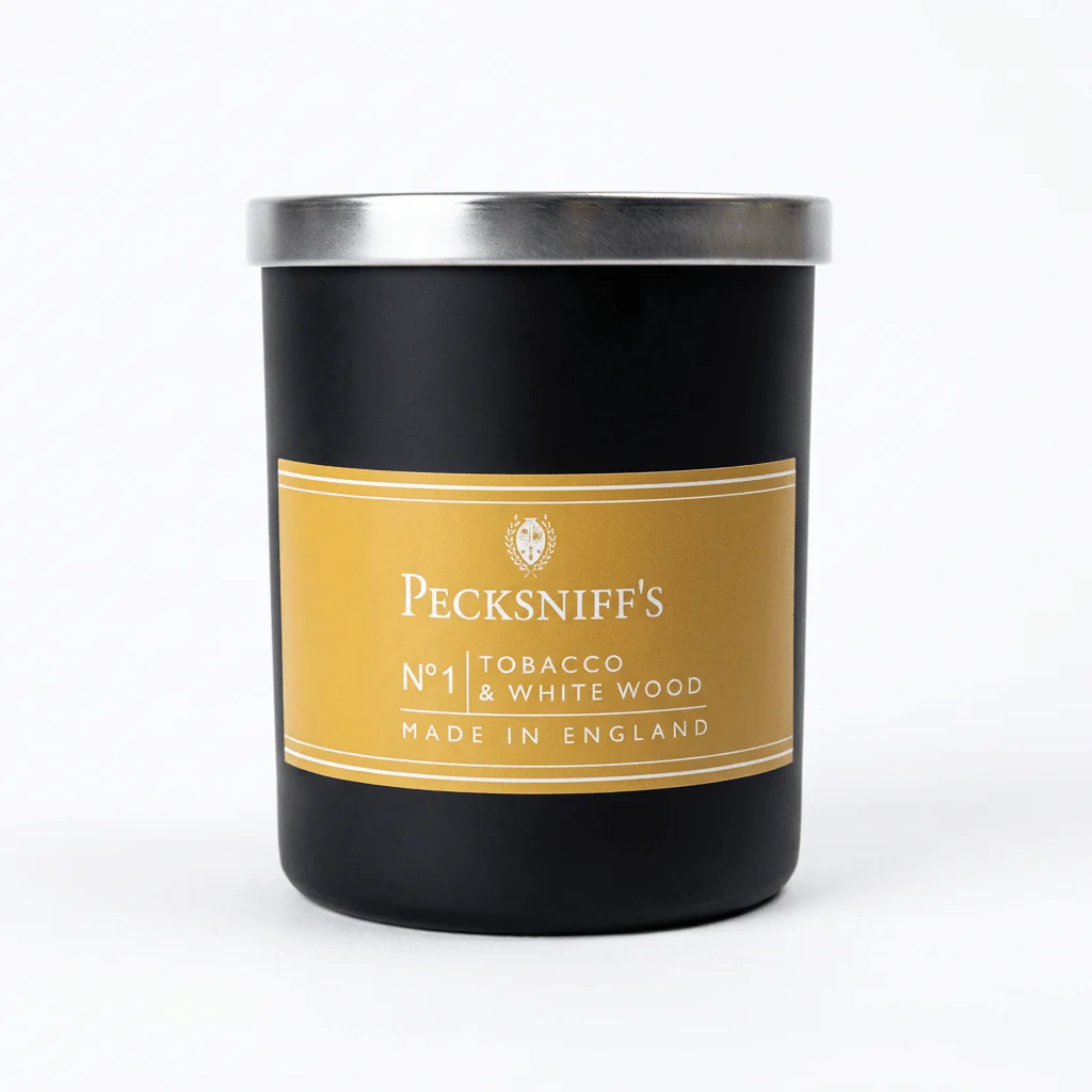 Pecksniff's Tobacco & White Wood Candle 100g