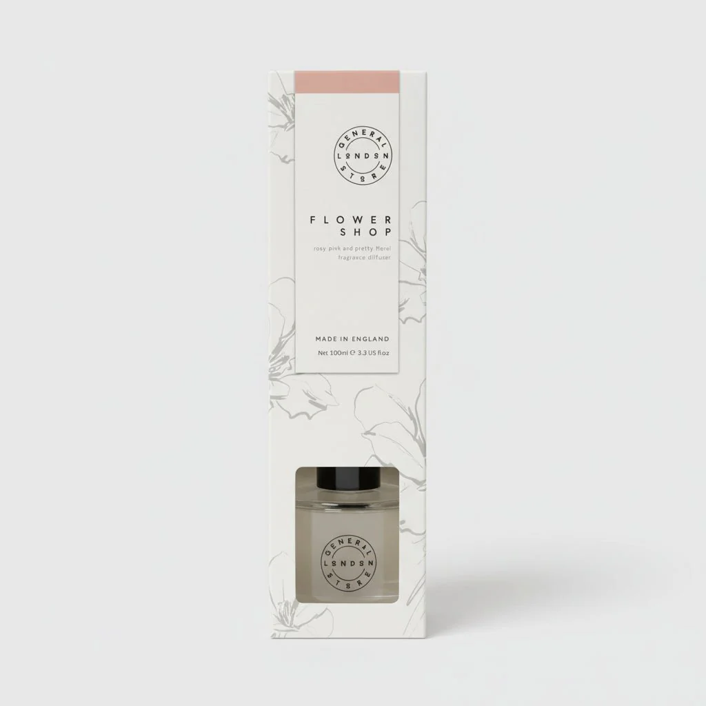 General Store Floral Scented Diffuser 100ml Rose Pink