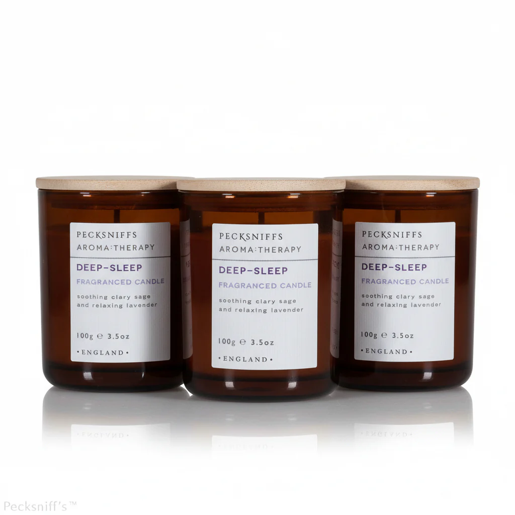 Pecksniffs Aroma: Therapy Deep-Sleep Candle - 100g X 3