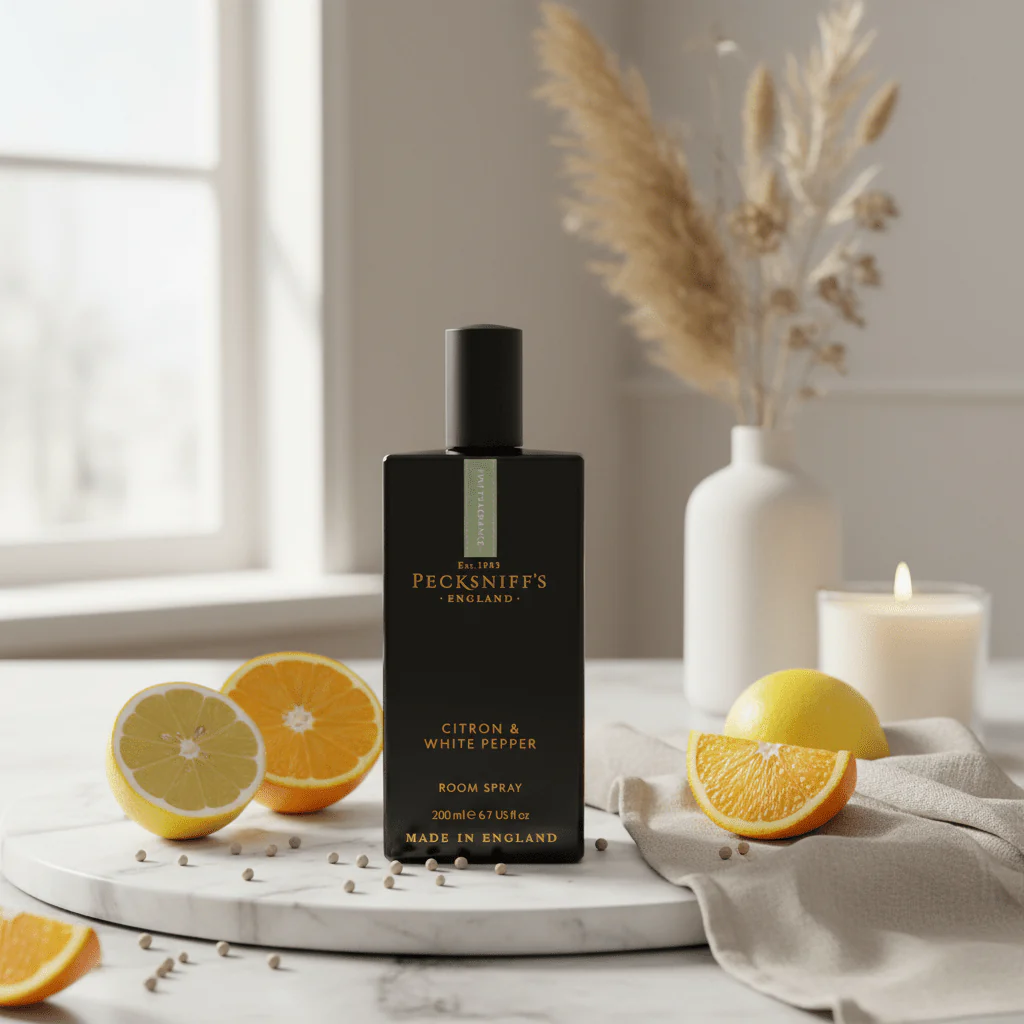 Pecksniff’s Citron & White Pepper Room Spray 200ml - Image 2
