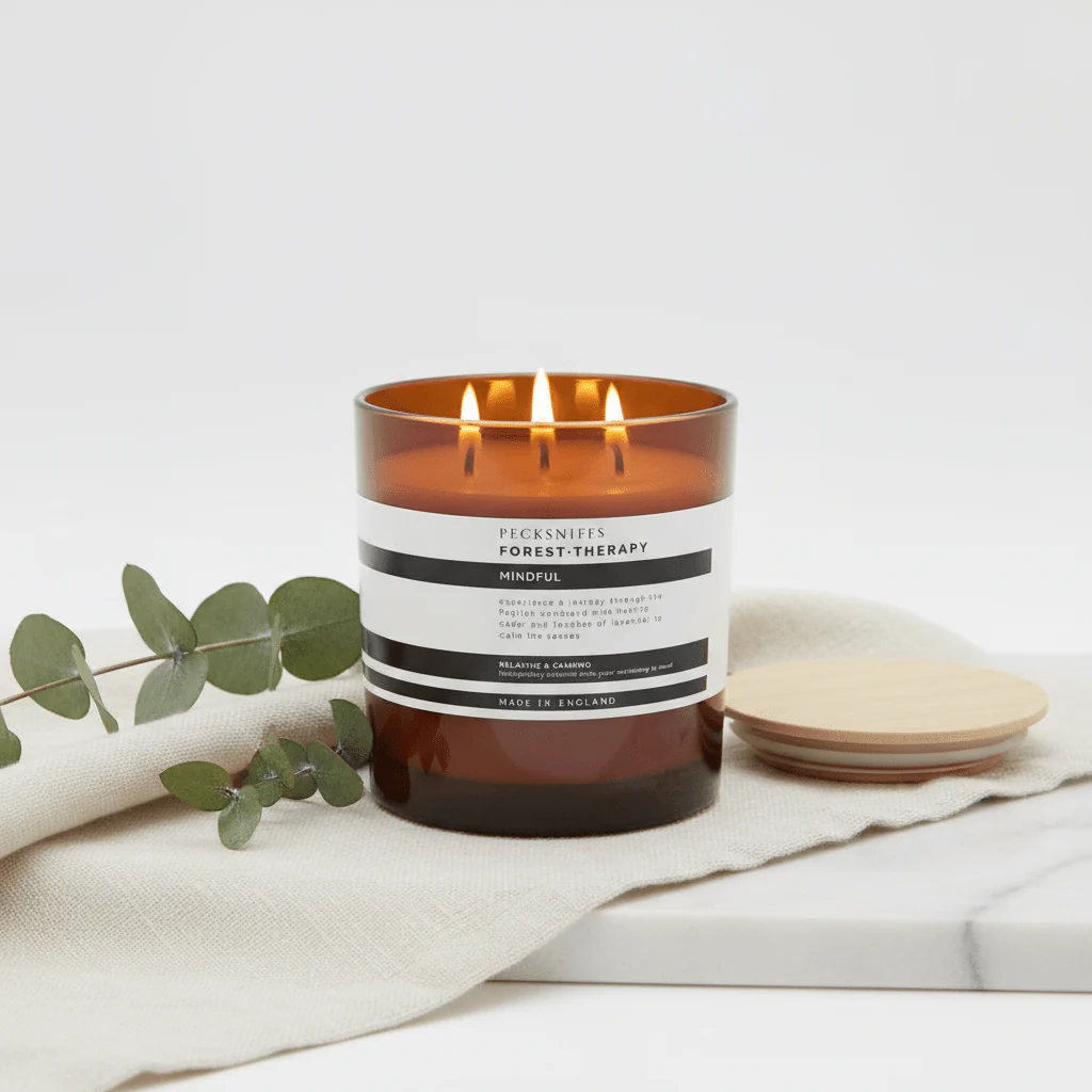 Pecksniffs Forest Therapy Mindful Scented Candle 3 wick 550g - Image 2