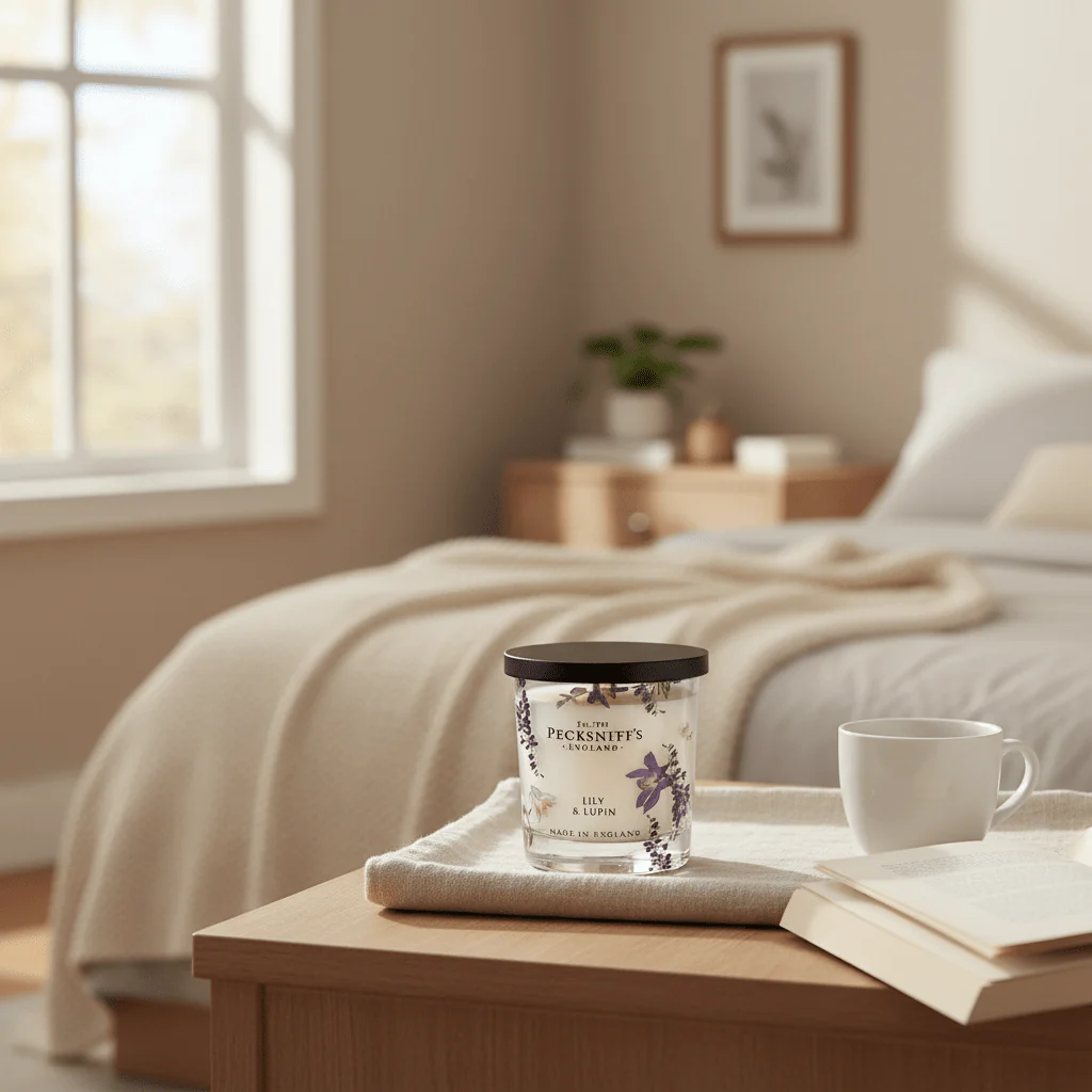 Pecksniff's Lily & Lupin Scented Soy Candle 198g - Image 2