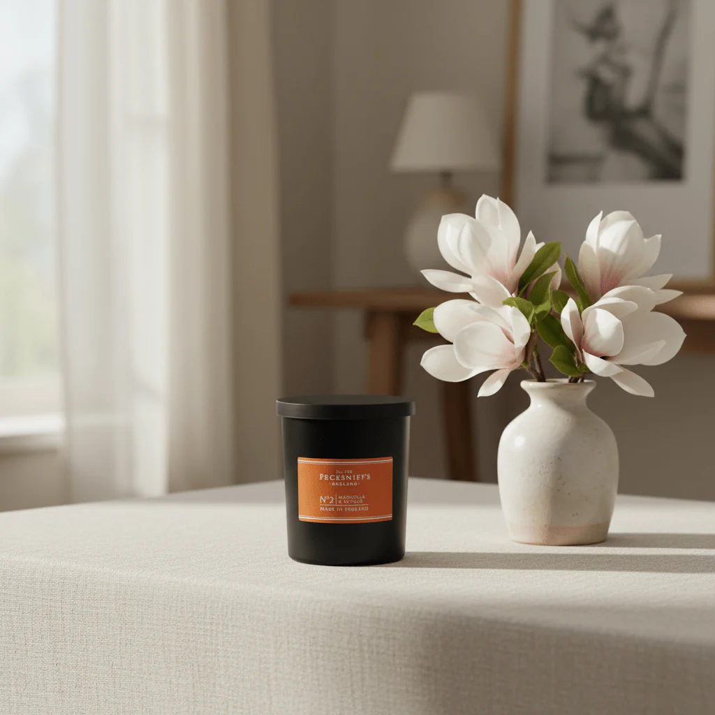 Pecksniff's Magnolia & Ginger Scented Candle - 184g - Image 2