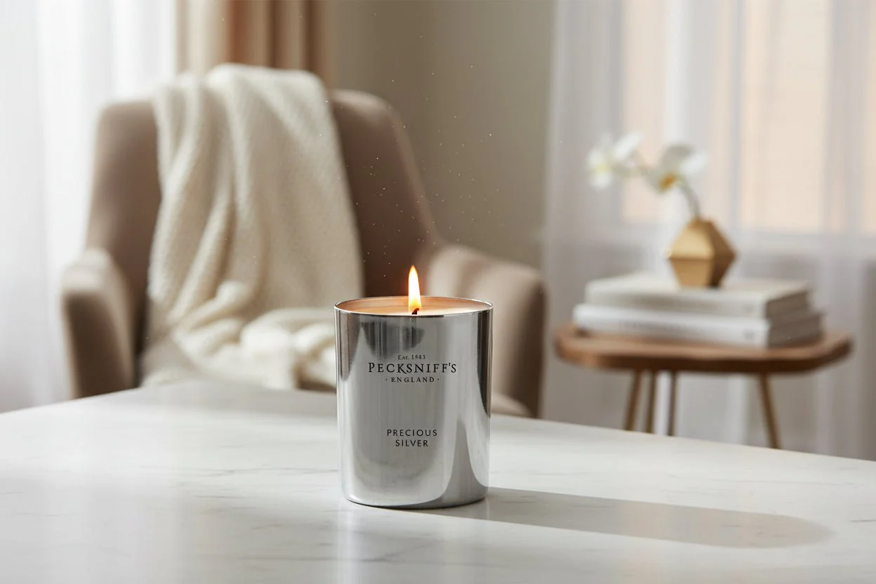 Pecksniffs Precious Silver Candle - 1 Wick (198g) - Image 2