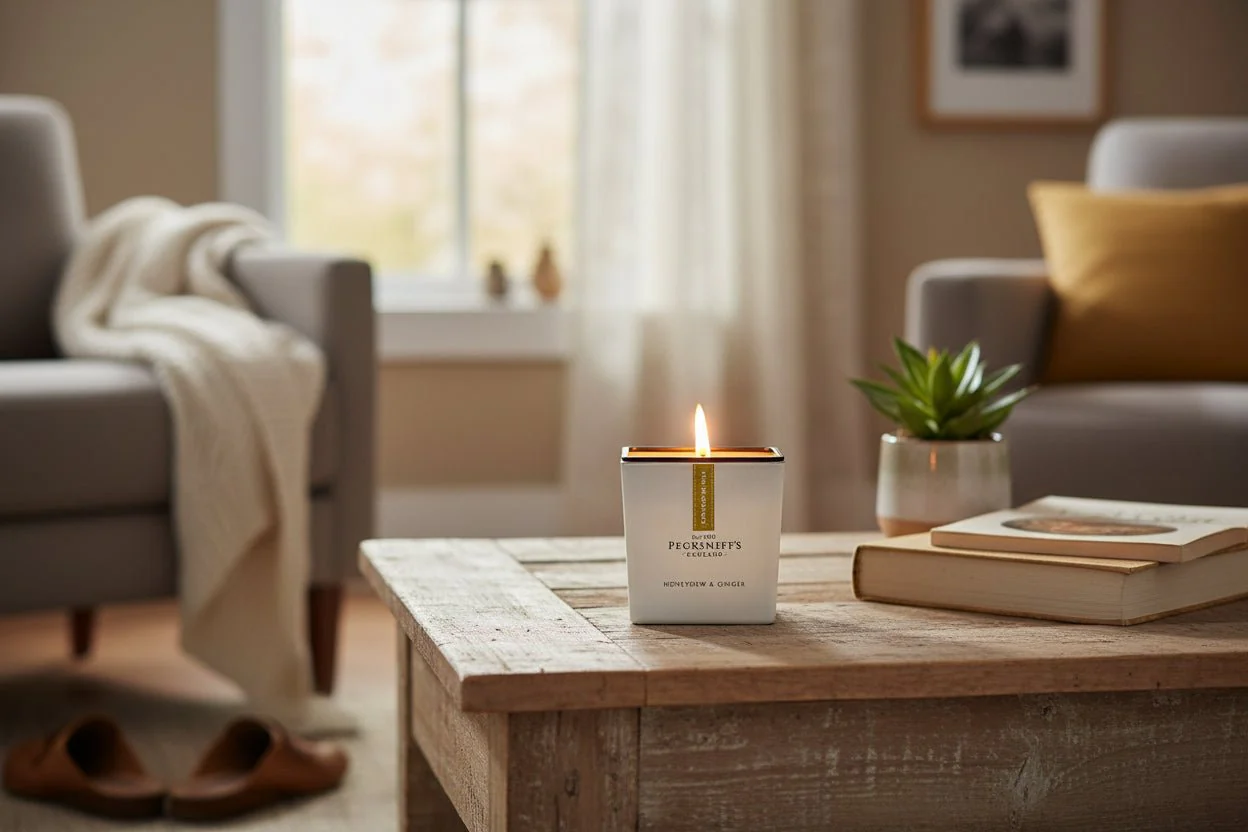 Pecksniffs Prestige Honeydew & Ginger Candle - 1 Wick - Image 2