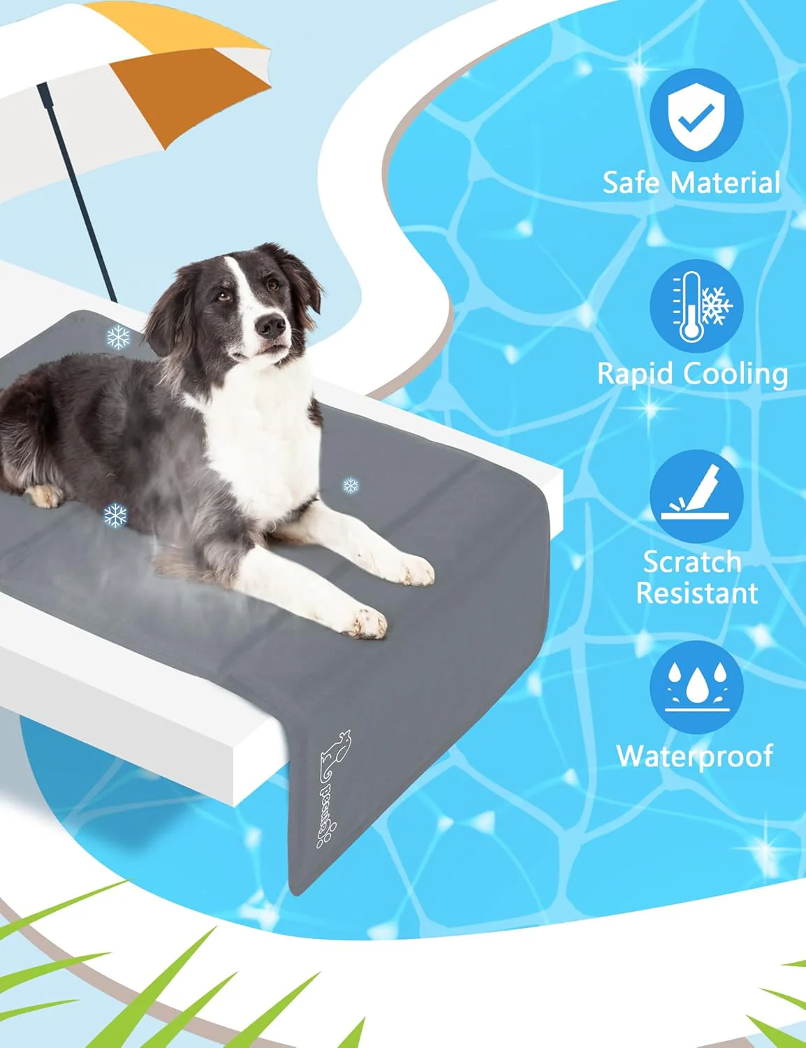 pecute Dog Cooling Mat - Grey (XXL) - Image 2