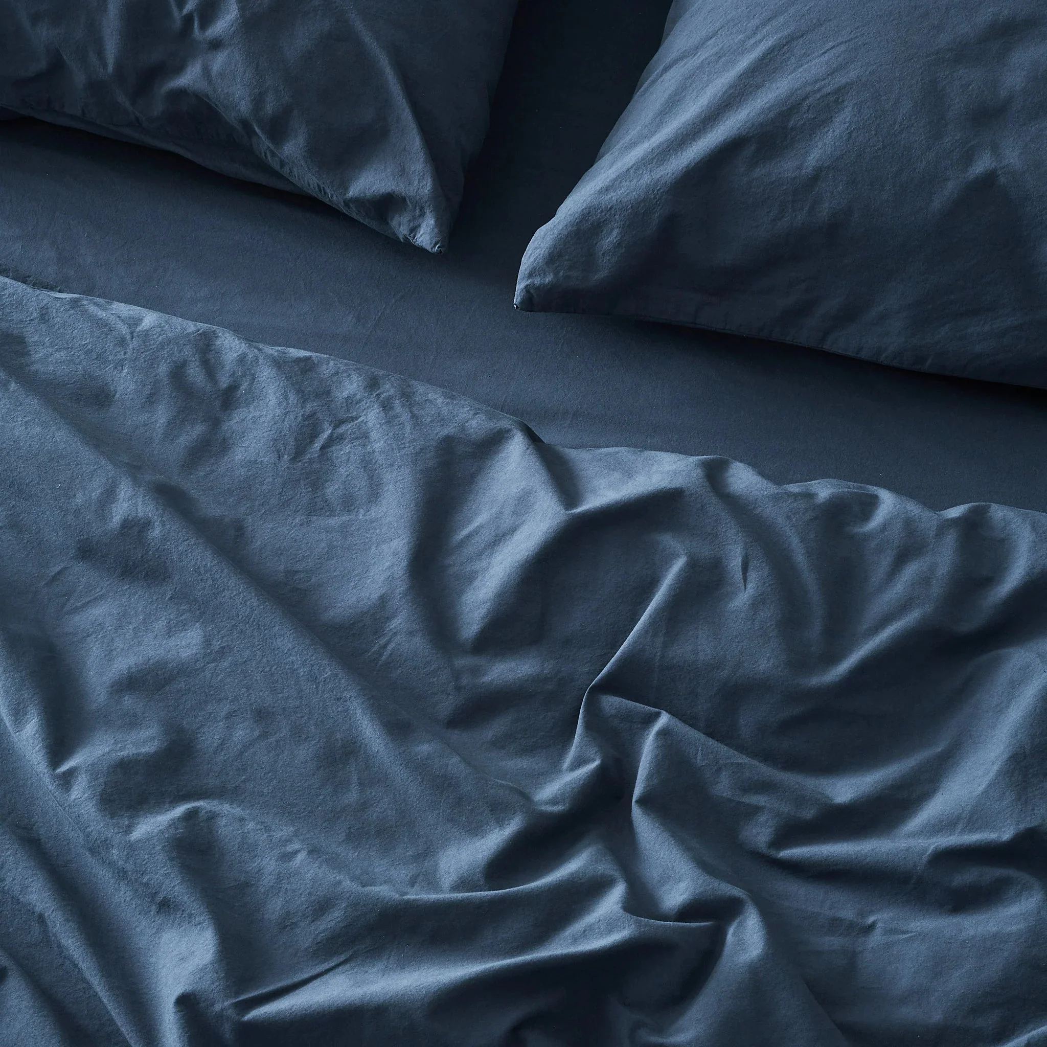 Lunar Oceans Luxe Soft Cotton Bedding Bundle: Pillowcases, Duvet Cover & Fitted Sheet - Various Colours & Sizes - Image 13