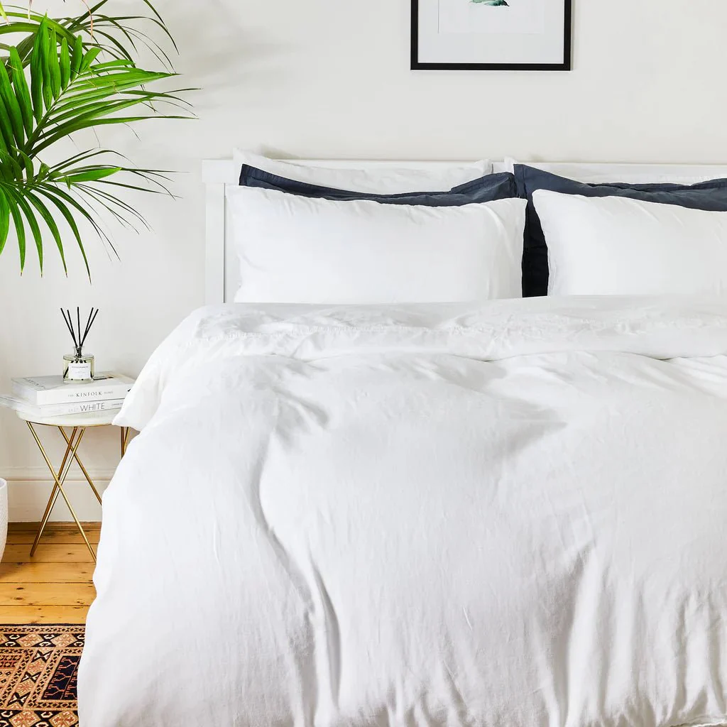 Lunar Oceans Luxe Soft Cotton Bedding Bundle: Pillowcases, Duvet Cover & Fitted Sheet - Various Colours & Sizes - Image 4