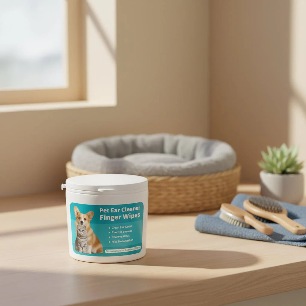 Pet Ear Cleaner Finger Wipes For Cats And Dogs 50 wipes - Image 2
