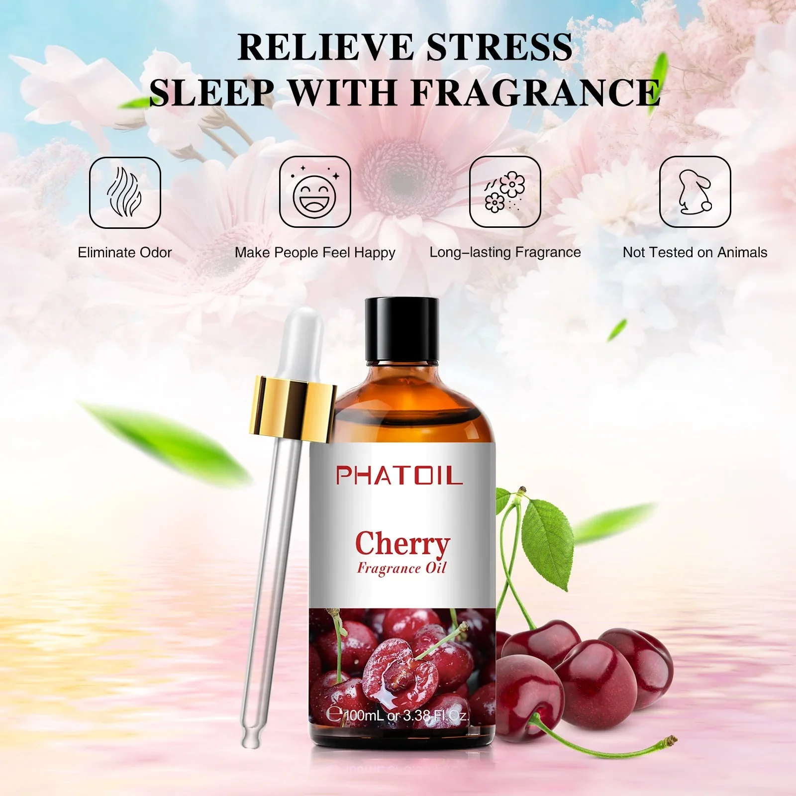 PHATOIL Cherry Fragrance Oil for Aromatherapy & Diffuser - 100ml - Image 2
