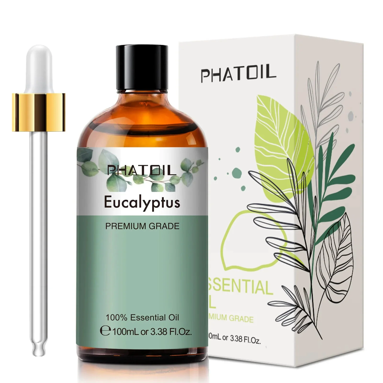 PHATOIL Eucalyptus Essential Oil For Aromatherapy & Diffuser - 100ml - Image 2