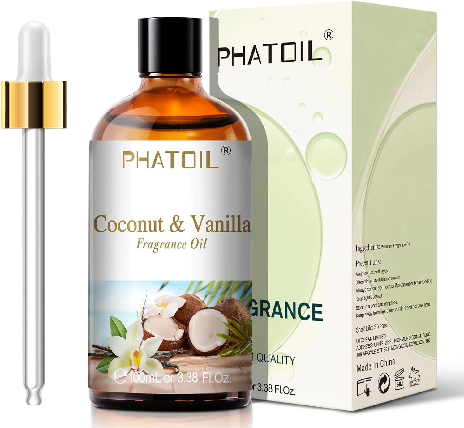 PHATOIL Essential Oils For Aromatherapy & Diffuser - 100ml (Various Scents) - Image 4