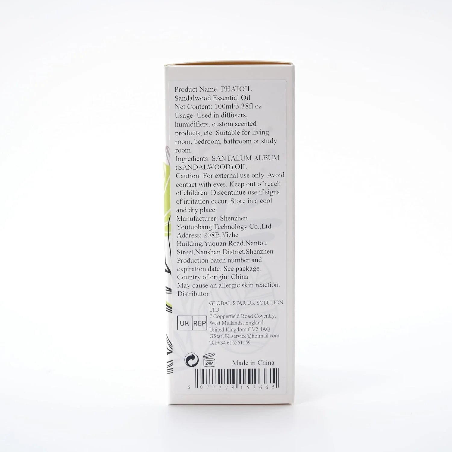 PHATOIL Sandalwood Pure Aromatherapy Essential Oil - 100ml - Image 8