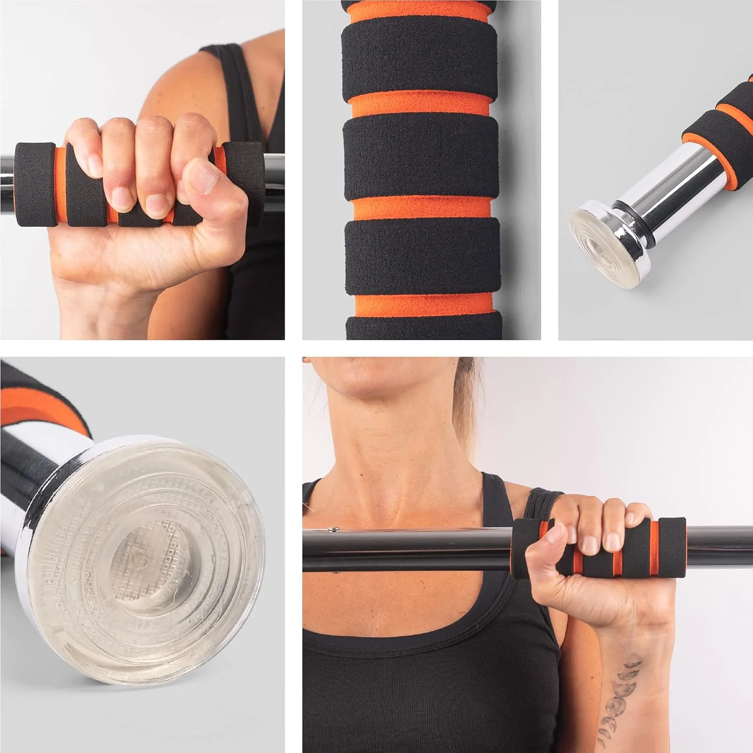 Phoenix Fitness Doorway Pull Up and Chin Up Bar 62-100cm - Image 3