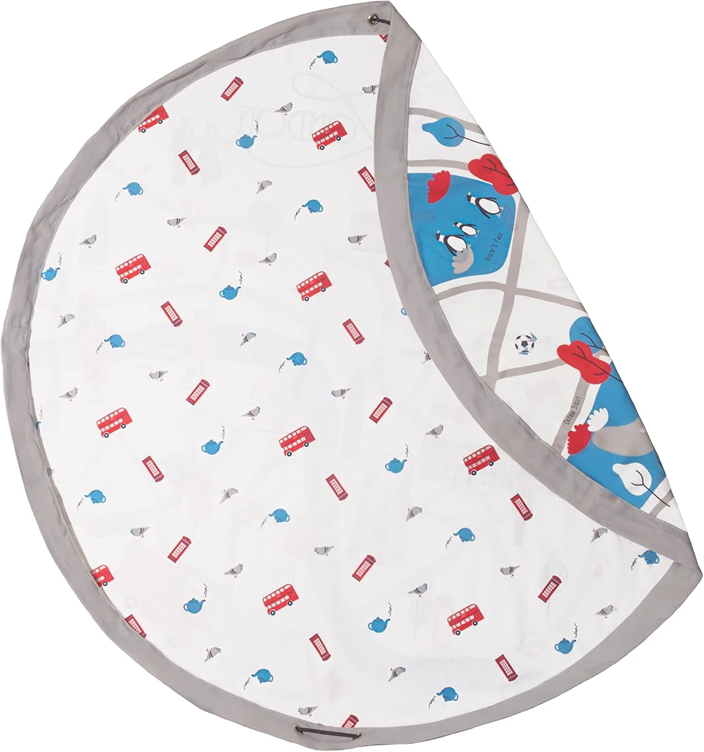 Play & Go 2 in 1 Storage Play Mat Bag - London Map - 140cm - Image 5
