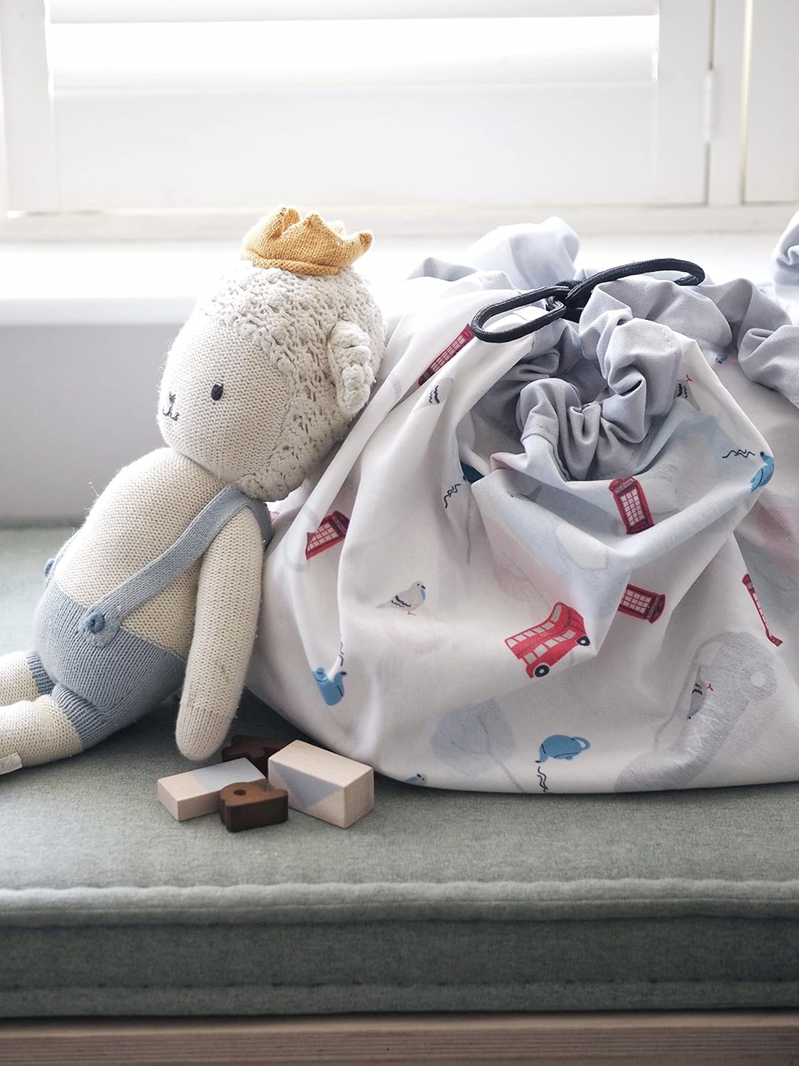 Play & Go 2 in 1 Storage Play Mat Bag - London Map - 140cm - Image 8