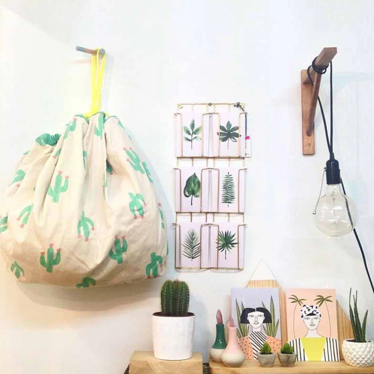 Play & Go Drawstring Play Mat Storage Bag - Cactus - Image 5