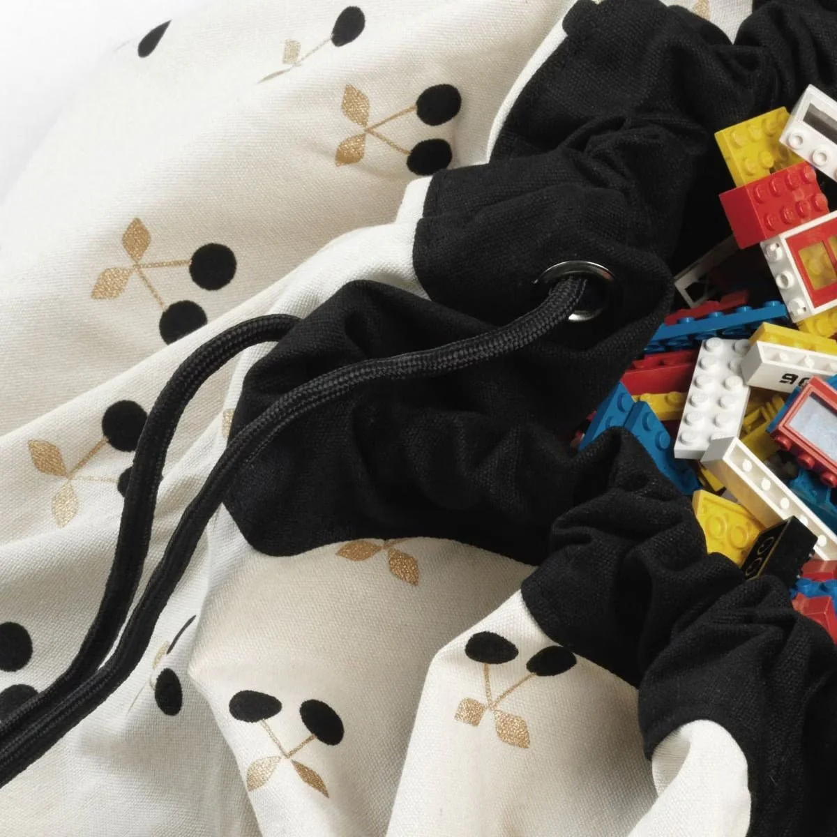Play & Go Drawstring Play Mat Storage Bag - Gold Cherry - 140cm - Image 3