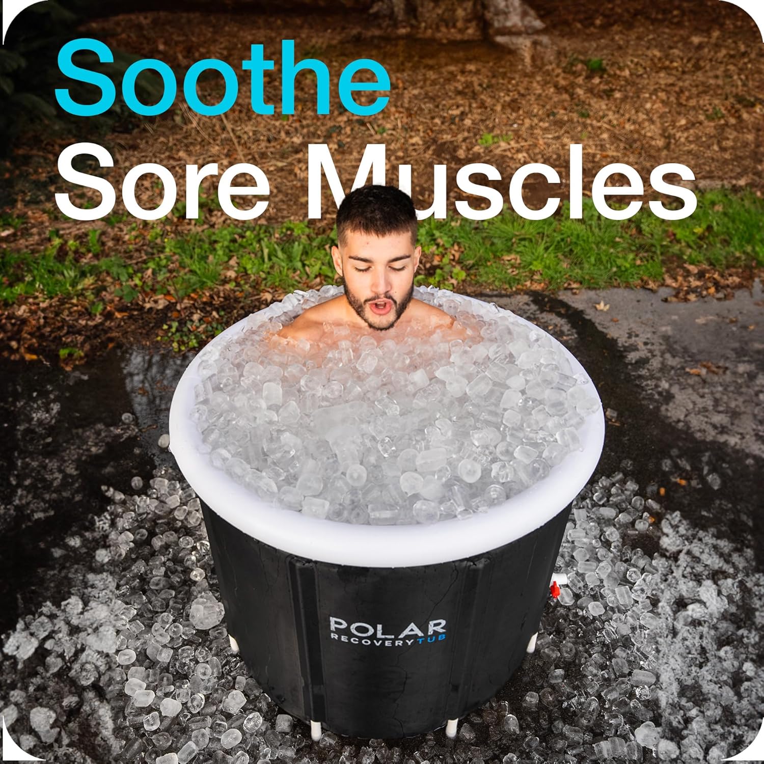 Polar Large Ice Bath Recovery Tub Black - 370 litre (NO LID) - Image 2
