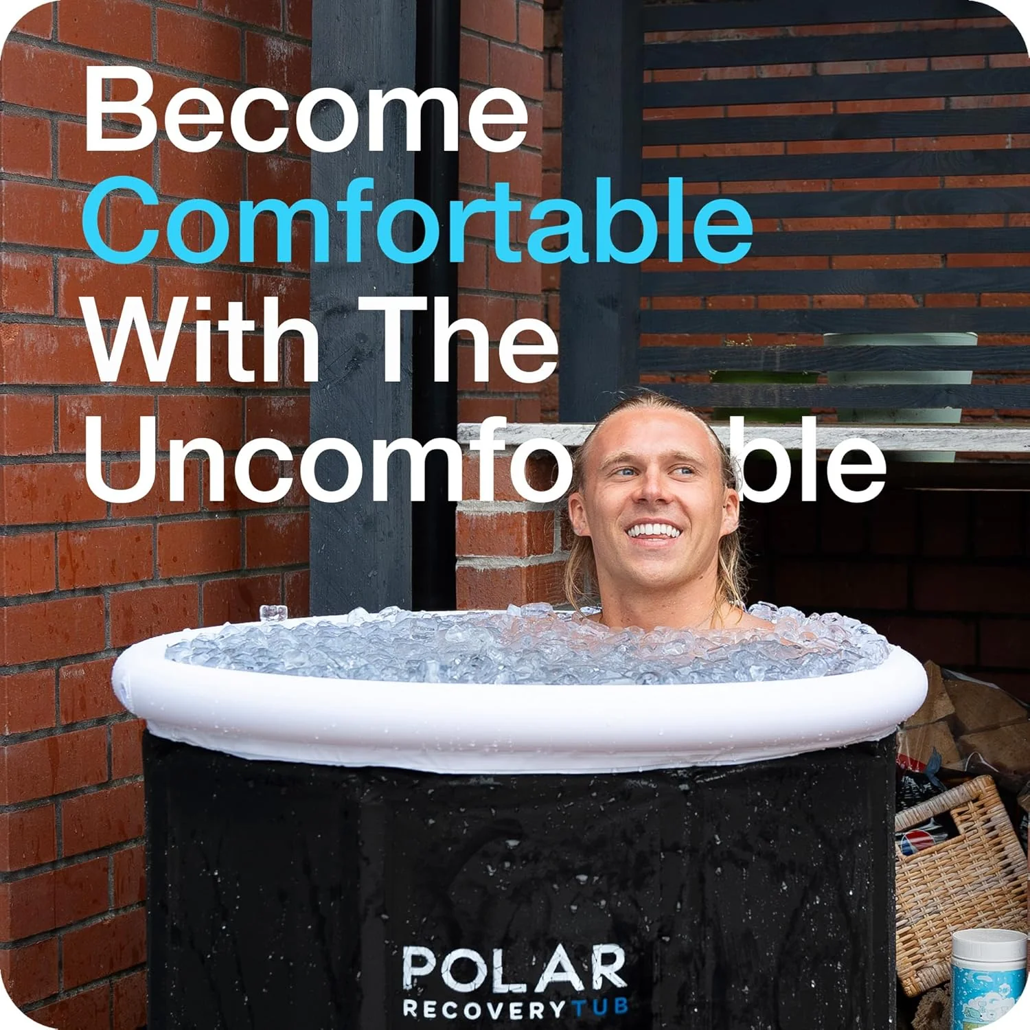 Polar Large Ice Bath Recovery Tub Black - 370 litre (NO LID) - Image 4