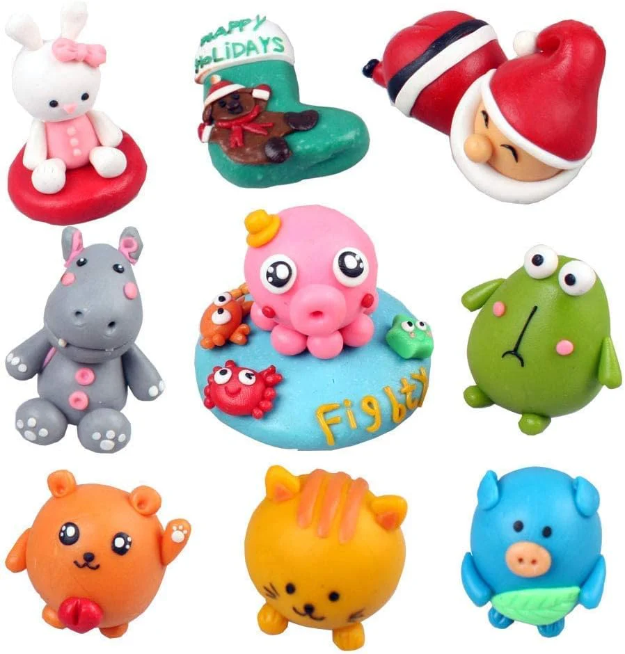 Polymer Clay Set 24 Colours Nontoxic Oven Bake Clay with Plastic Tools and Accessories - Image 6