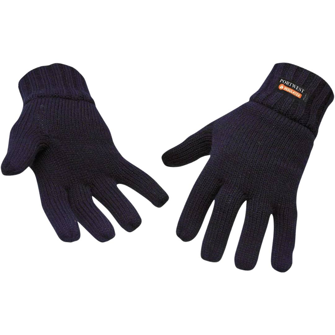 Portwest Knit Gloves Insulatex Thermal Lined - Navy
