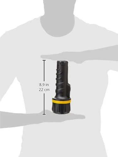 Portwest PA60 7 LED Rubber Battery Powered Safety Flashlight (Yellow/Black) - Image 3