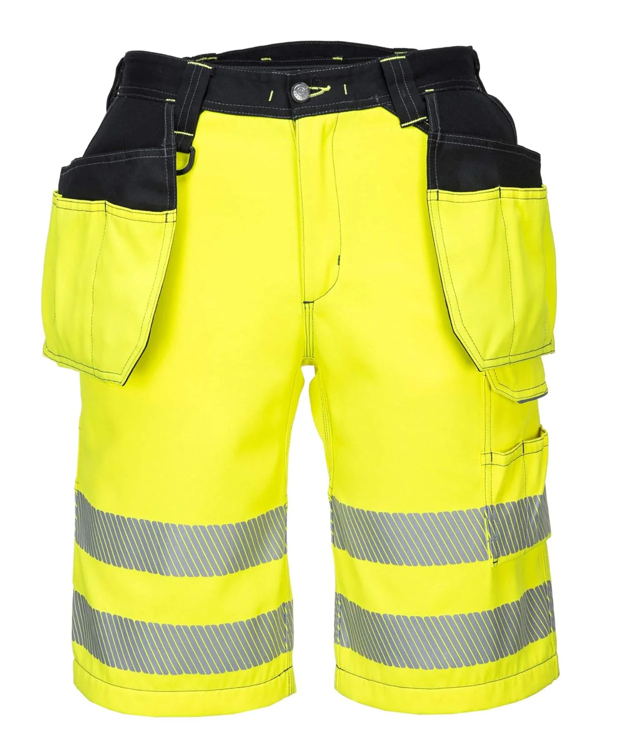 Portwest PW3 Hi-Vis Holster Shorts - 36" (Yellow/Black)
