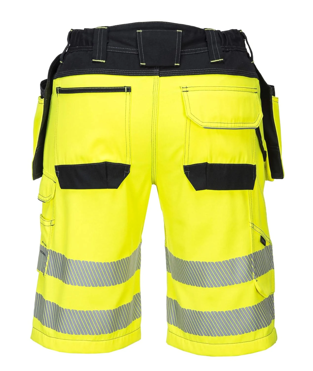 Portwest PW3 Hi-Vis Holster Shorts - 36" (Yellow/Black) - Image 4