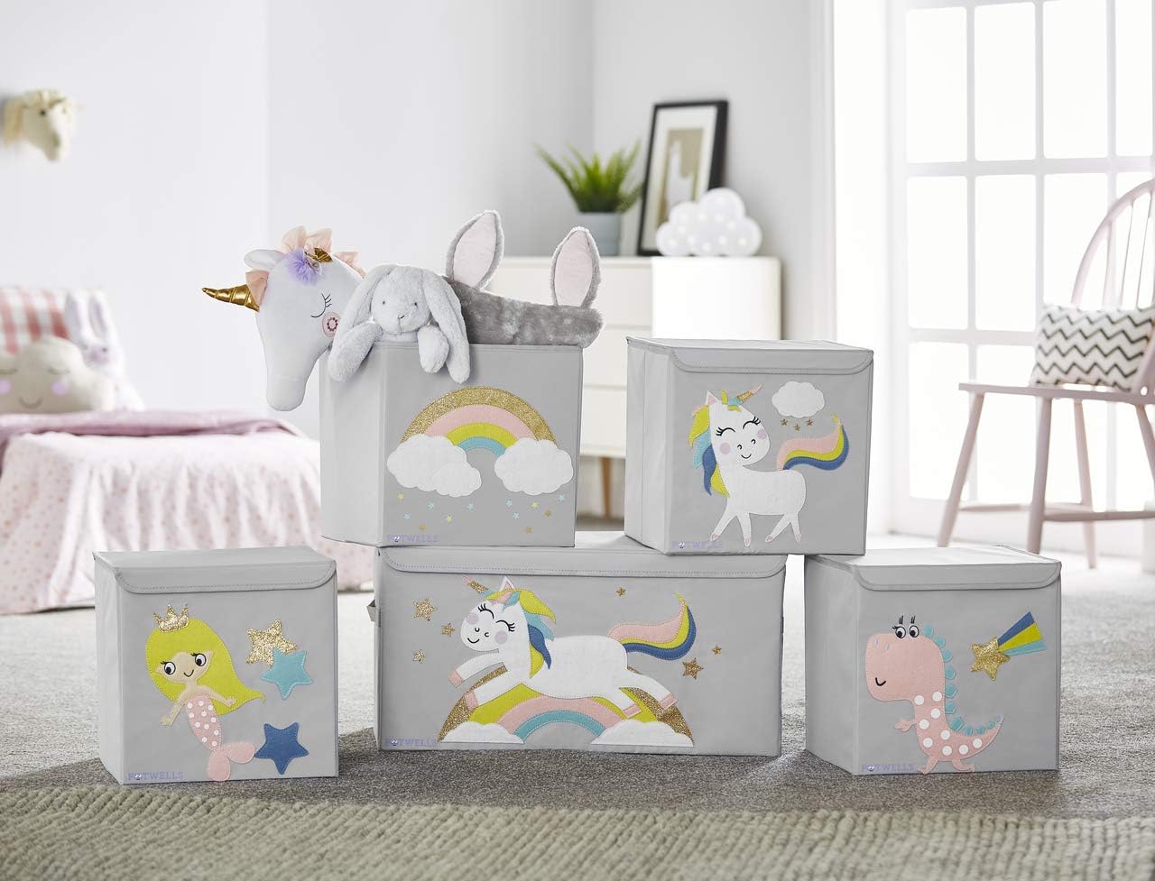 Potwells Designs Ltd Kids Storage Box - Unicorn - Image 2