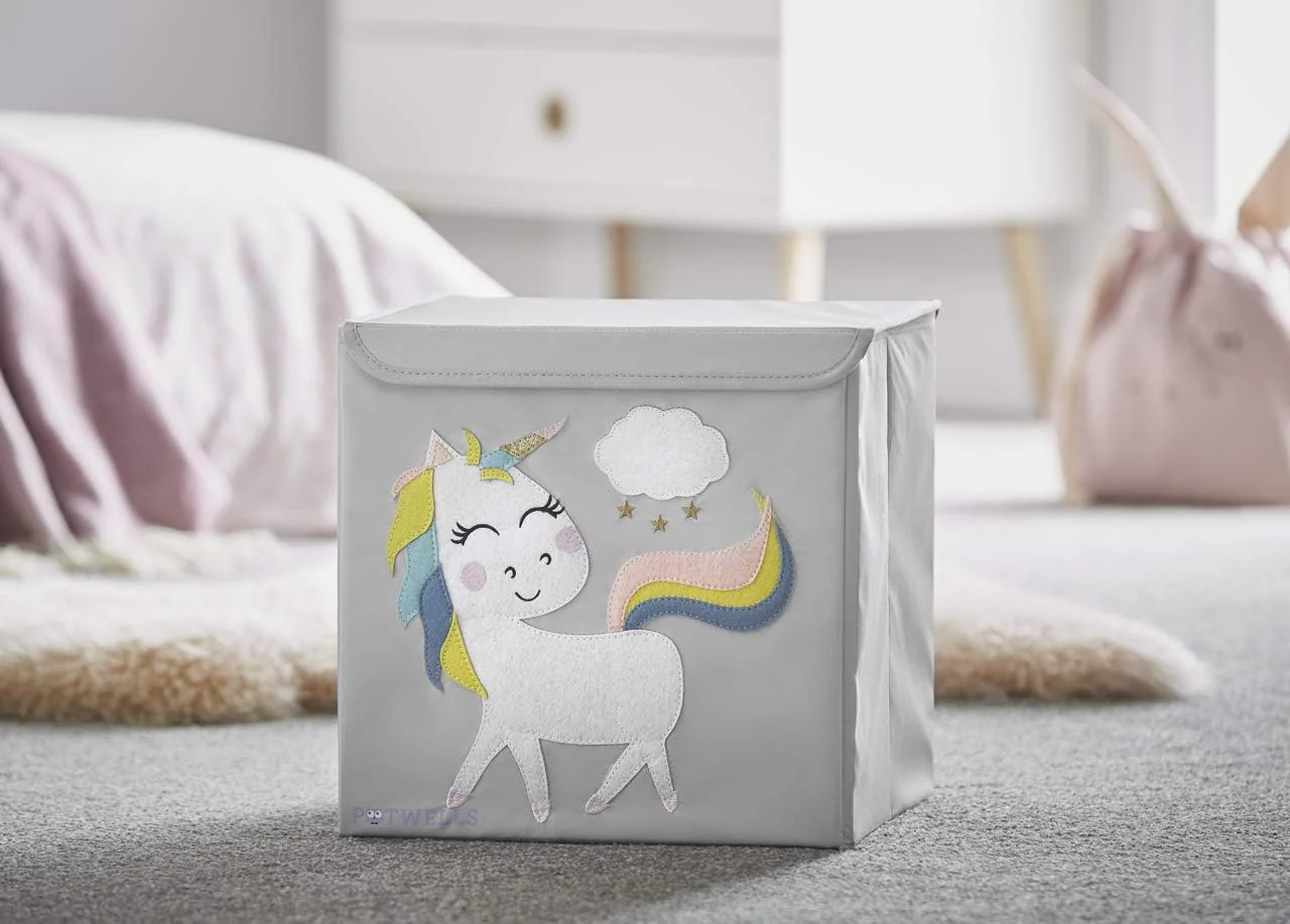 Potwells Designs Ltd Kids Storage Box - Unicorn - Image 3