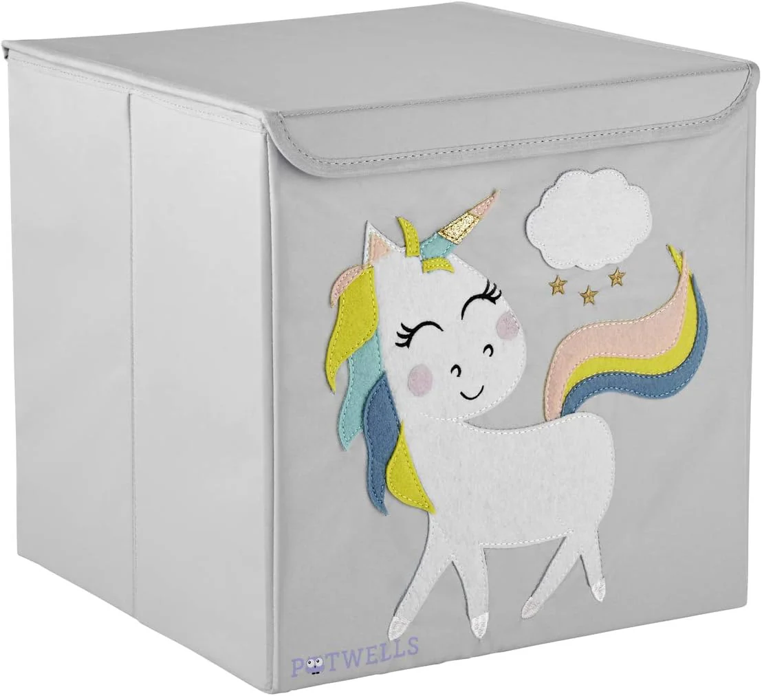 Potwells Designs Ltd Kids Storage Box - Unicorn - Image 6