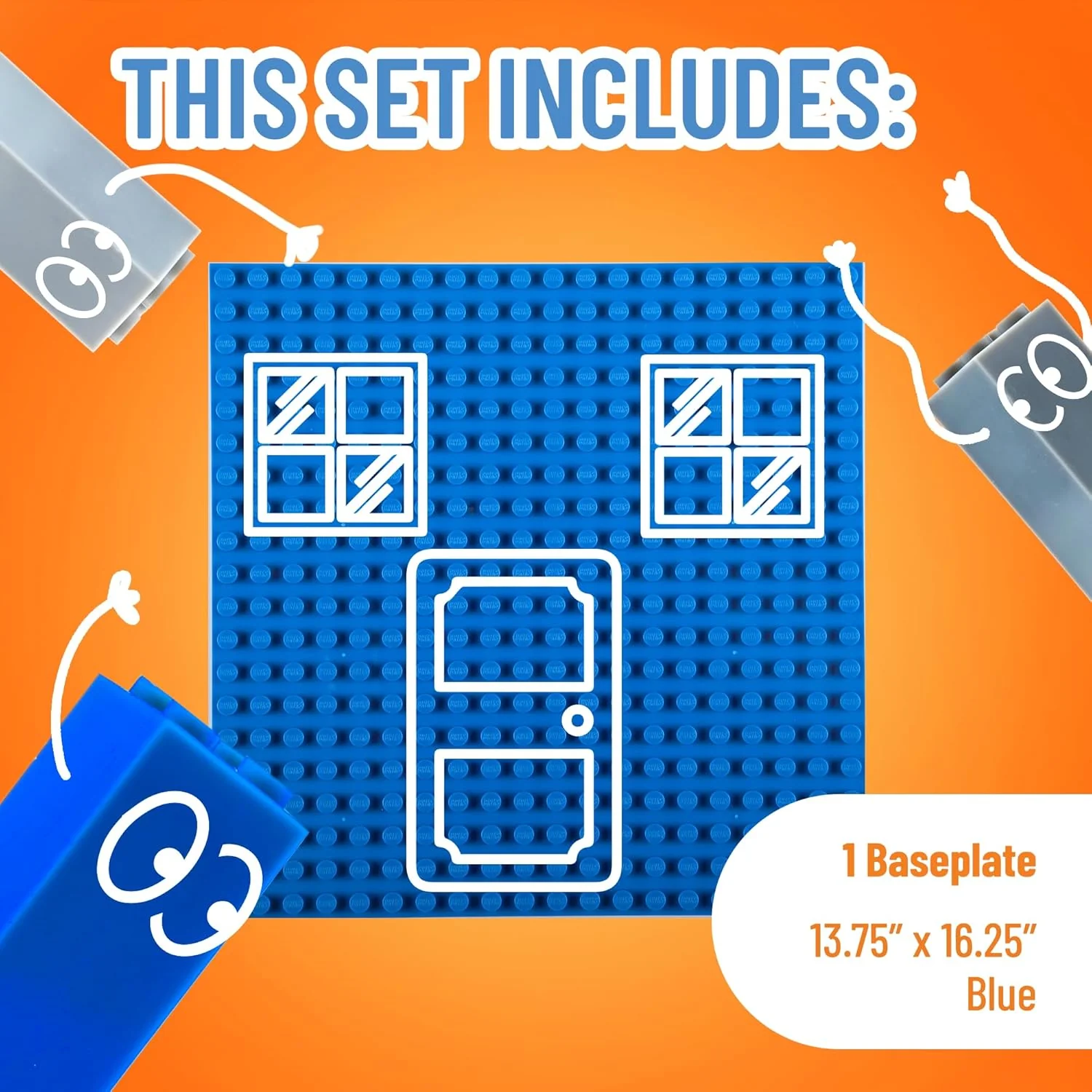 Premium Blue Stackable Base Plate - 16.25"x13.75" - Image 3