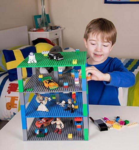 Strictly Briks Stackable Base Plate Tower - 4 Pack 25x25 cm - Image 10