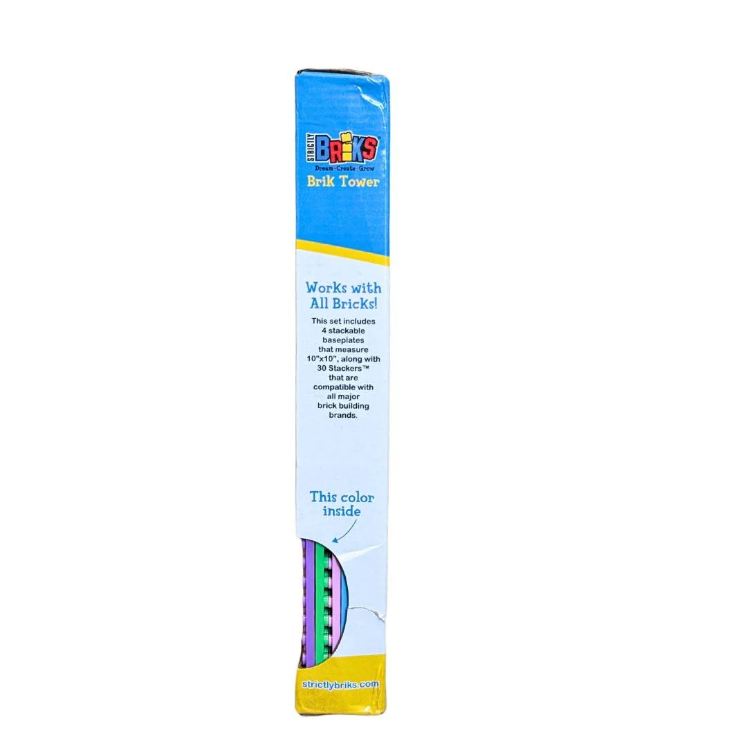Strictly Briks Stackable Base Plate Tower - 4 Pack 25x25 cm - Image 3