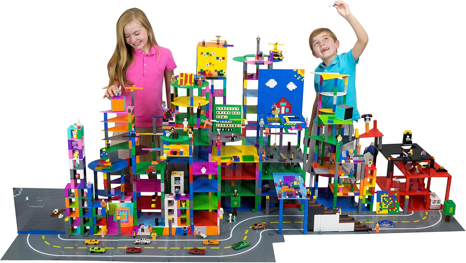 Strictly Briks Stackable Base Plate Tower - 4 Pack 25x25 cm - Image 9