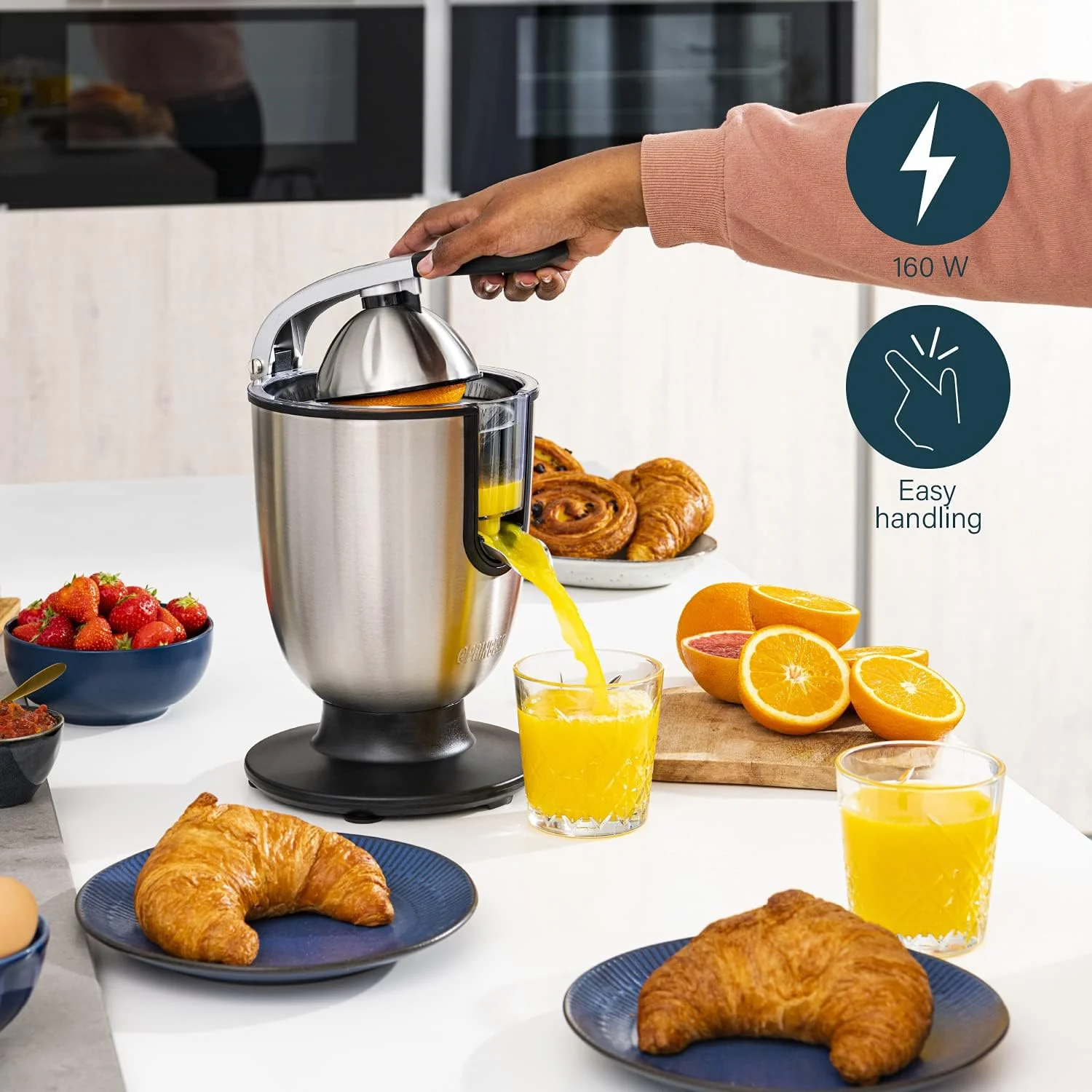 Princess Professional Master Juicer - 160W Stainless Steel - Image 4