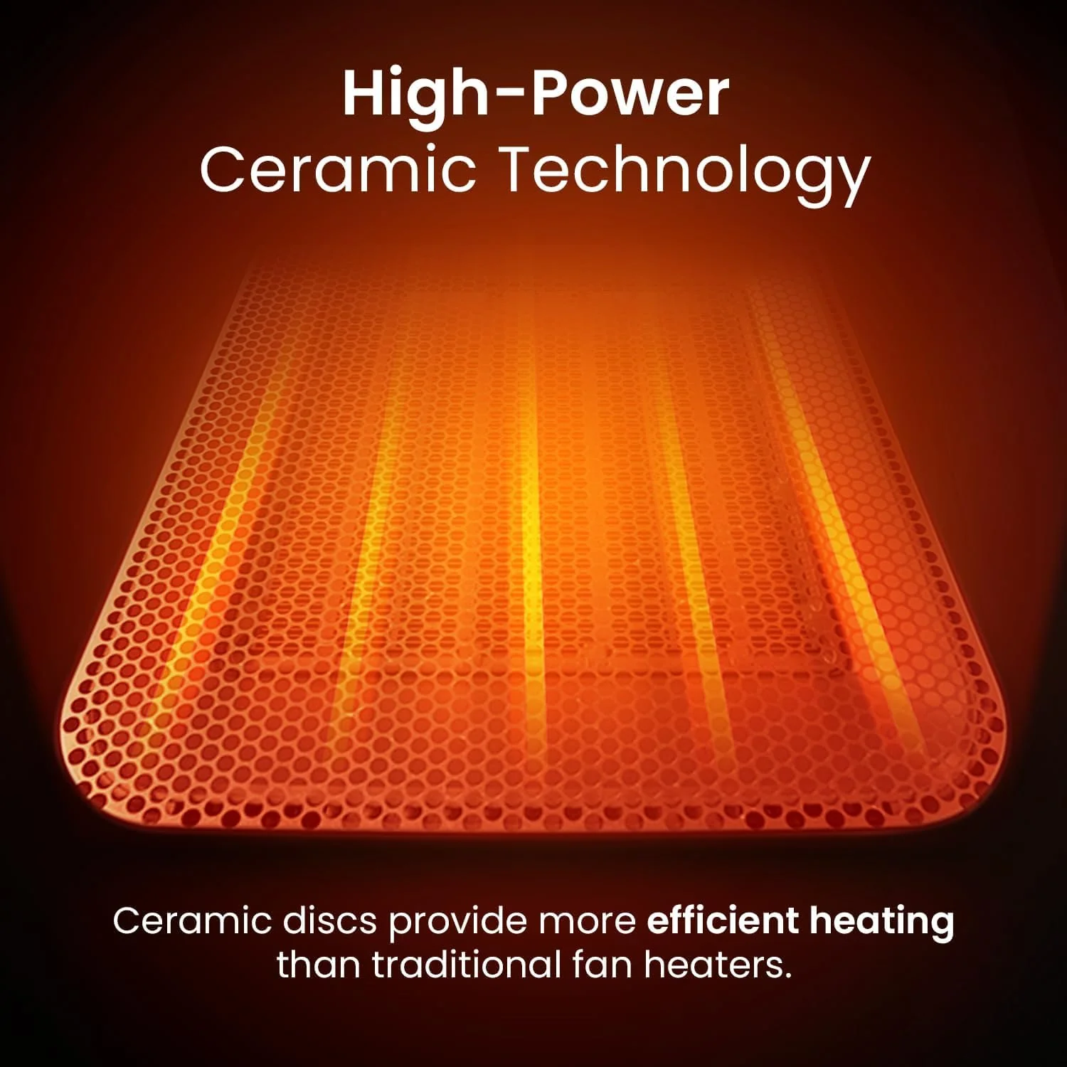 Pro Breeze 1800W Mini Ceramic Fan Heater - Image 3